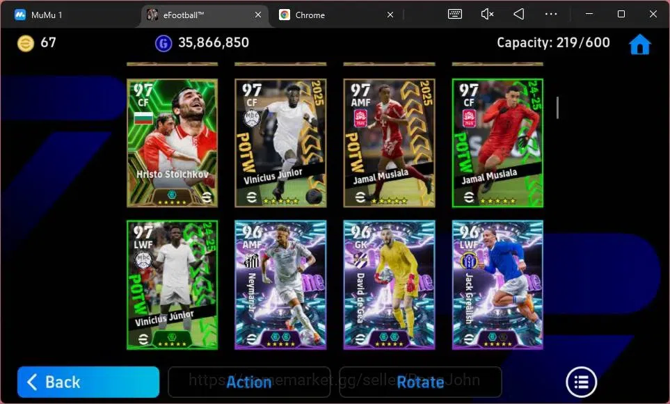 eFootball Accounts Legends & Iconic Players ANDROID|PW 3209| Big Messi Argent|Epc Eric Cantona|Messi Barca|Epc Oddo|Epc 10