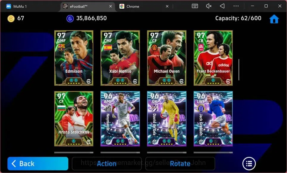 eFootball Accounts Legends & Iconic Players ANDROID|PW 3209| Big Messi Argent|Epc Eric Cantona|Messi Barca|Epc Oddo|Epc 13