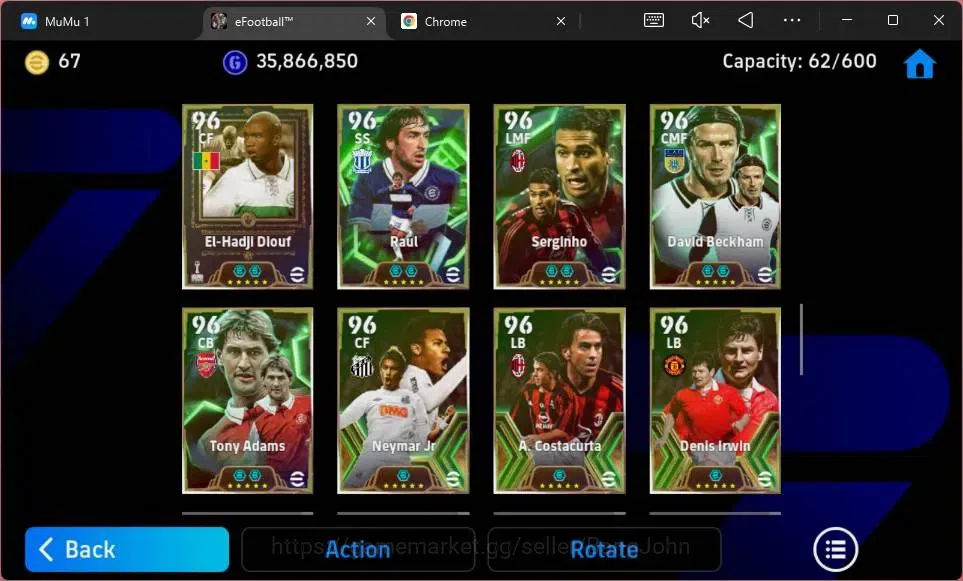 eFootball Accounts Legends & Iconic Players ANDROID|PW 3209| Big Messi Argent|Epc Eric Cantona|Messi Barca|Epc Oddo|Epc 15