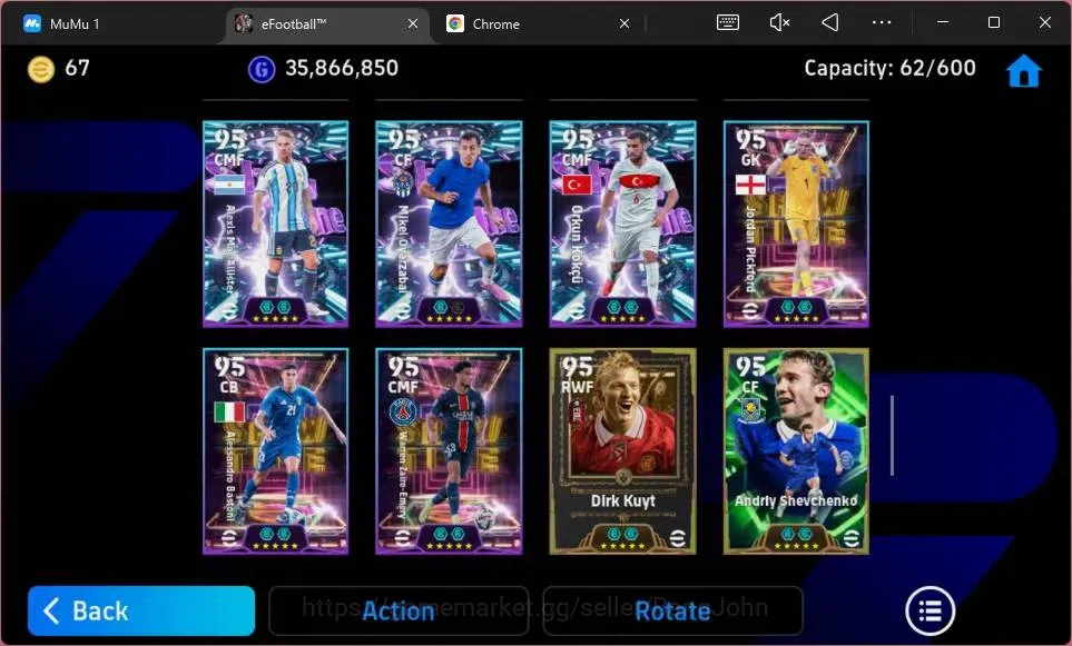 eFootball Accounts Legends & Iconic Players ANDROID|PW 3209| Big Messi Argent|Epc Eric Cantona|Messi Barca|Epc Oddo|Epc 16