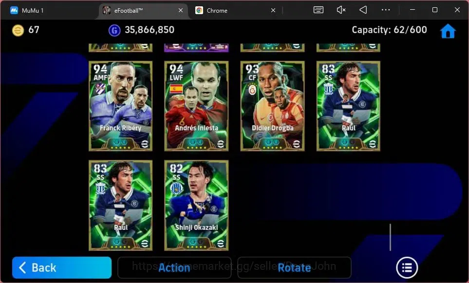 eFootball Accounts Legends & Iconic Players ANDROID|PW 3209| Big Messi Argent|Epc Eric Cantona|Messi Barca|Epc Oddo|Epc 18