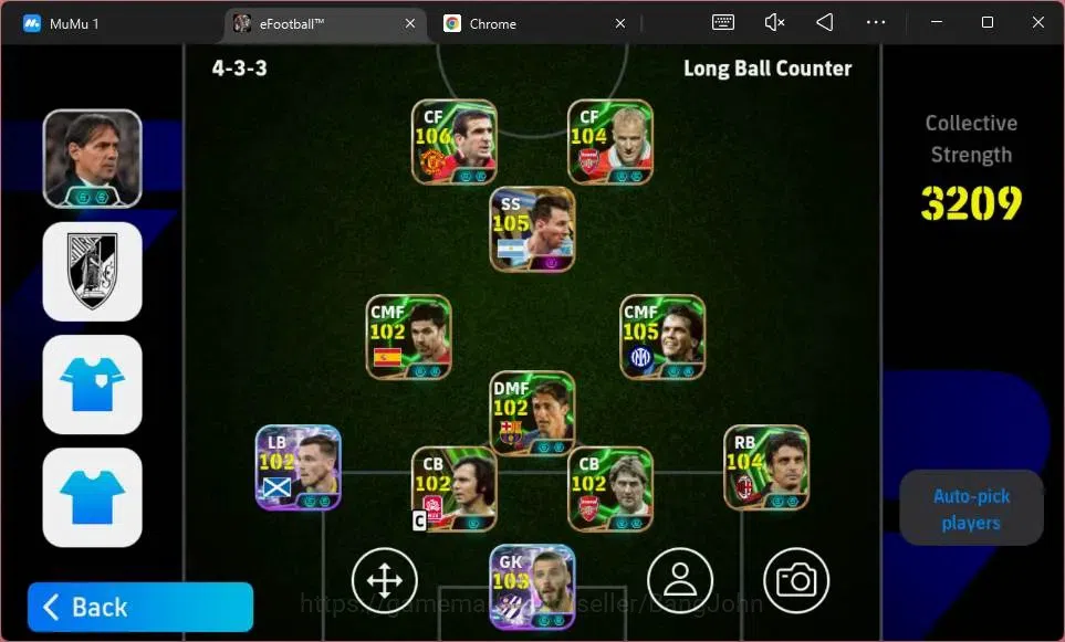 eFootball Accounts Legends & Iconic Players ANDROID|PW 3209| Big Messi Argent|Epc Eric Cantona|Messi Barca|Epc Oddo|Epc 2