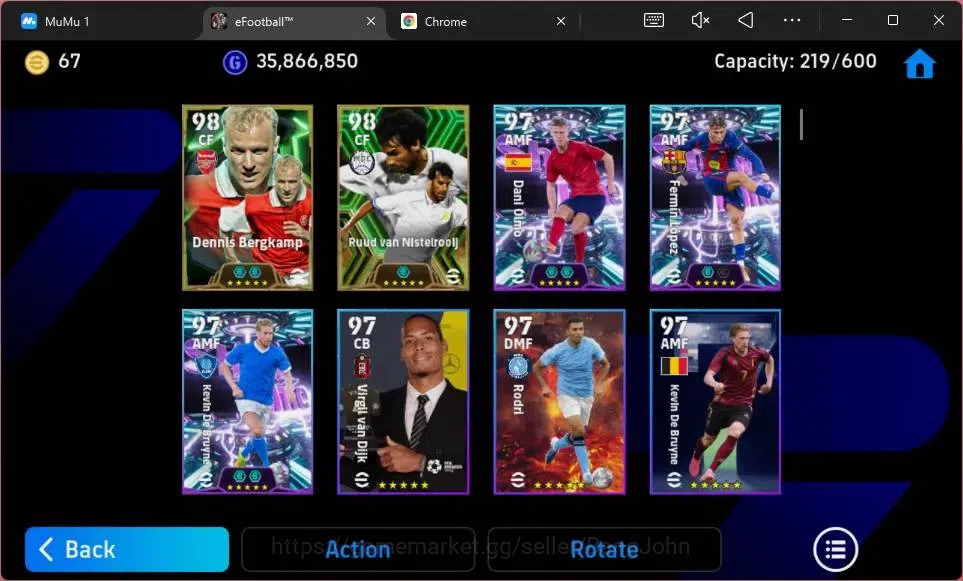 eFootball Accounts Legends & Iconic Players ANDROID|PW 3209| Big Messi Argent|Epc Eric Cantona|Messi Barca|Epc Oddo|Epc 8