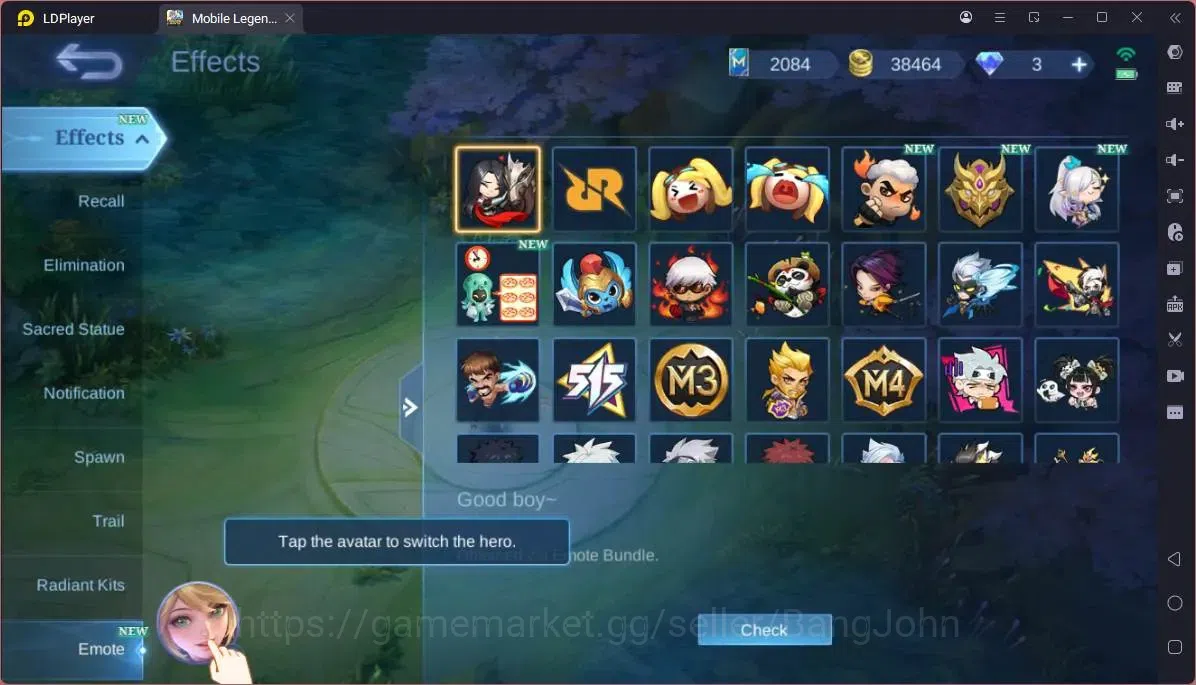 Mobile Legends: Bang Bang Accounts GLOBAL Hero 75 Skin 89|CC Natalia|Naruto Vale|Ligh image 5