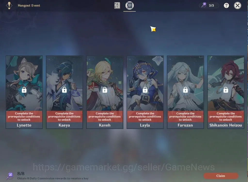 Genshin Impact Accounts Asia|AR55|3Limited+3(*5Weapon)|ArlcchinoC2,Neuvill image 13