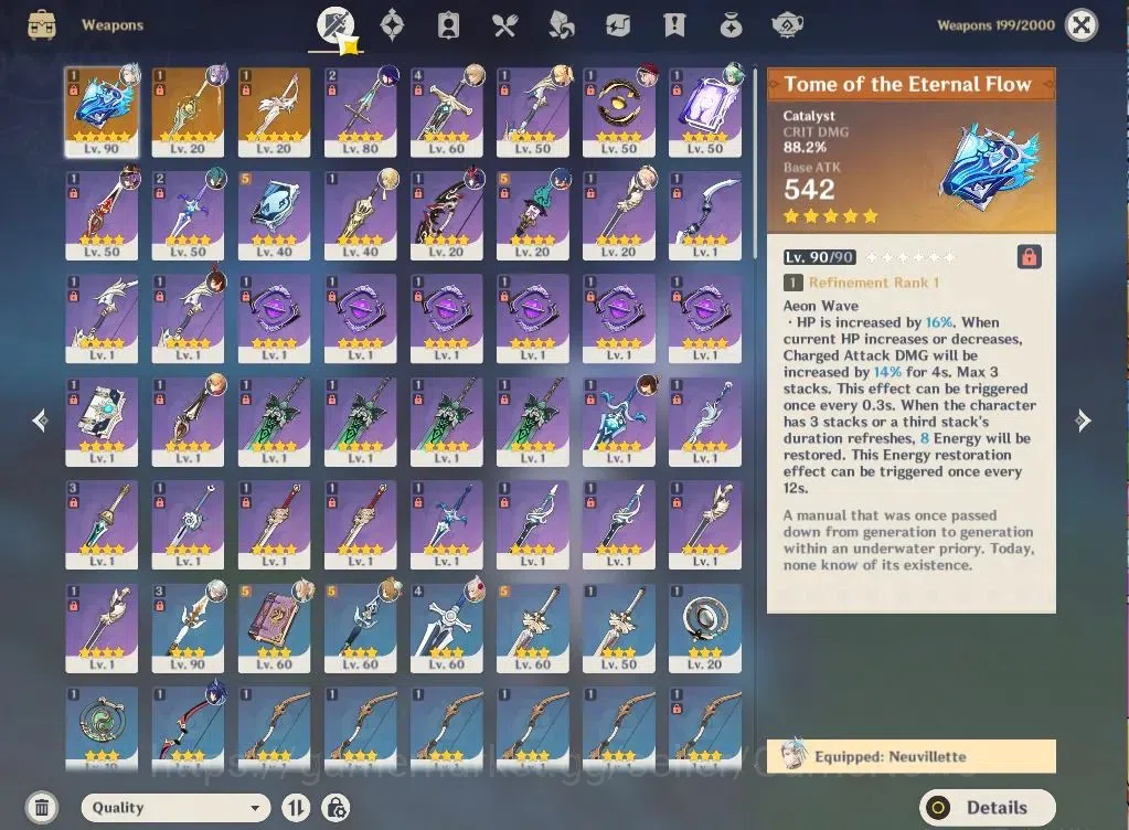 Genshin Impact Accounts Asia|AR55|3Limited+3(*5Weapon)|ArlcchinoC2,Neuvill image 5