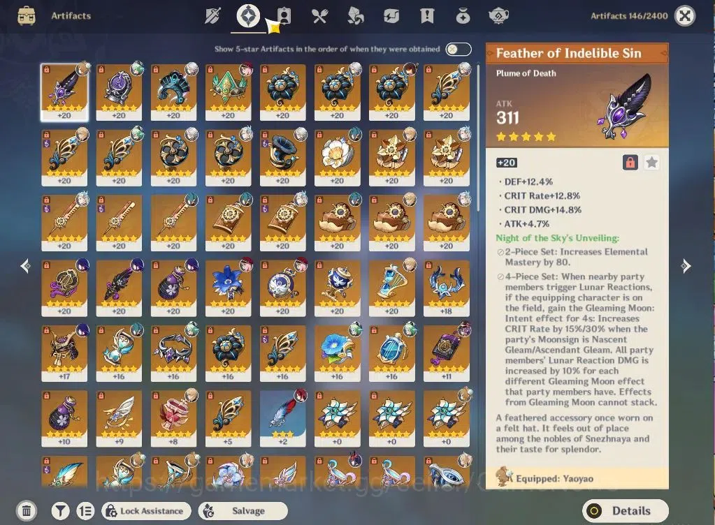 Genshin Impact Accounts Asia|AR55|3Limited+3(*5Weapon)|ArlcchinoC2,Neuvill image 6