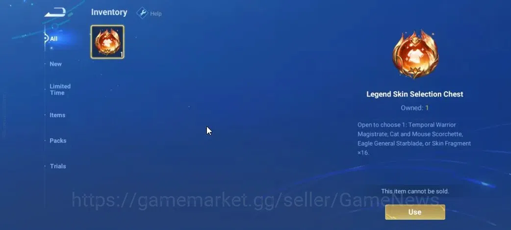 Honor of Kings Accounts Hero 9|Starter with Legend Skin Selection Chest(Di image 3