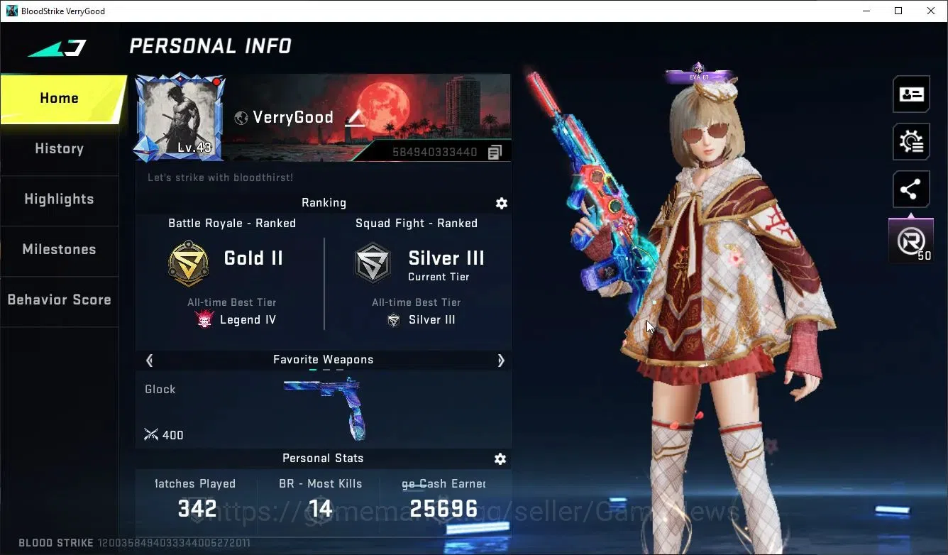 Blood Strike Accounts ASIA| 7 ULTRA [VAL,Lucian,DeAgle,Vector,FAL,AR97,Q image 2