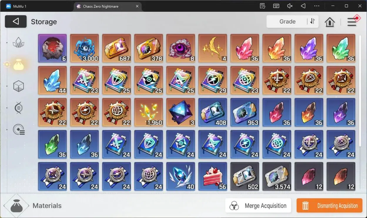 Chaos Zero Nightmare Accounts ASIA |Lv54  |6 SSR | Heidemarie ME 2 | Selector ON image 5
