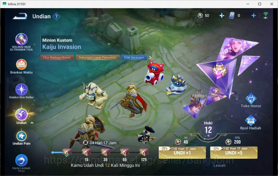 Honor of Kings Accounts GLOBAL | HERO 16, SKIN 11 LEGEND CONSORT YU more d image 4