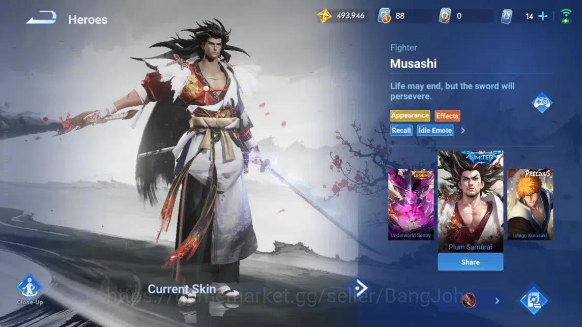 Honor of Kings Accounts Rare Skin Global|113H 228S|AOT Jing[Mikasa]|JJK Kongming[GojoSatoru]|Seiya Dharma|LNY2024 Sun 11