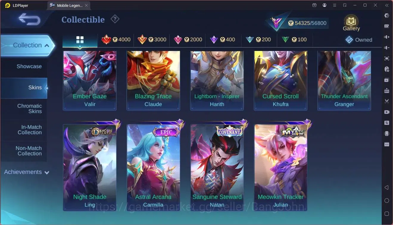 Mobile Legends: Bang Bang Accounts Global|Hero 110|Skin 208|Renowned|Prime Granger|AS image 10