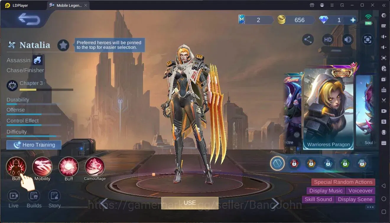 Mobile Legends: Bang Bang Accounts Global|Hero 110|Skin 208|Renowned|Prime Granger|AS image 5