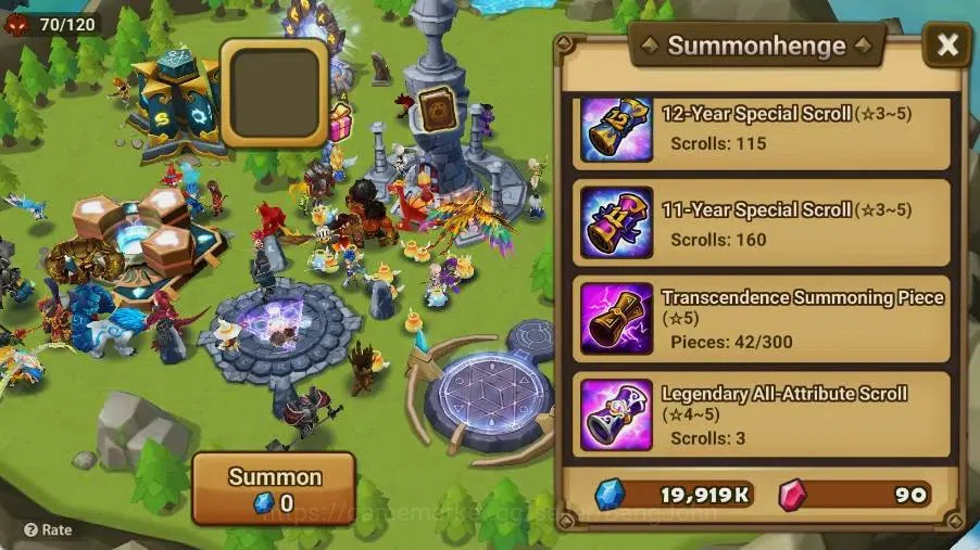 Summoners War: Sky Arena Accounts Starter GLOBAL | NB 5 TESHAR,Starter Gacha 115 12Y+160 11Y Scrool, 3 Legendary All 3