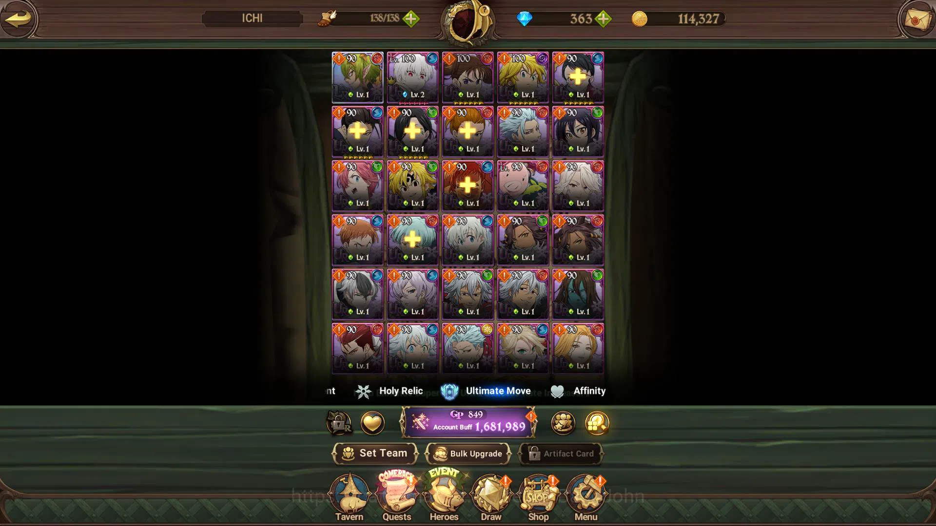 The Seven Deadly Sins: Grand Cross Accounts ASIA|1.6M CC|DM 363|LR Helbram|2 collab SHo 2/6,Sh image 8