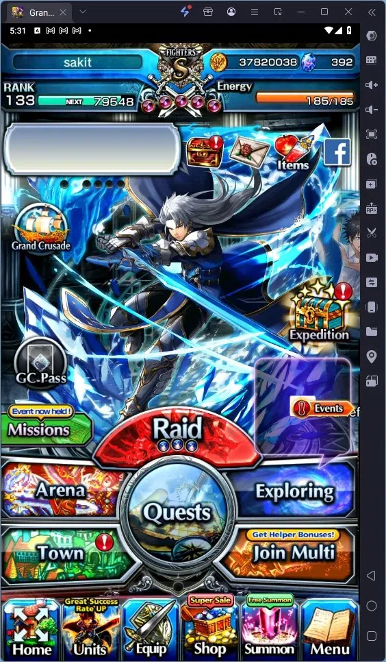 Grand Summoners Accounts Global | Rank 133 |392 Crystal|20 Ascend|Houka Inu image 1