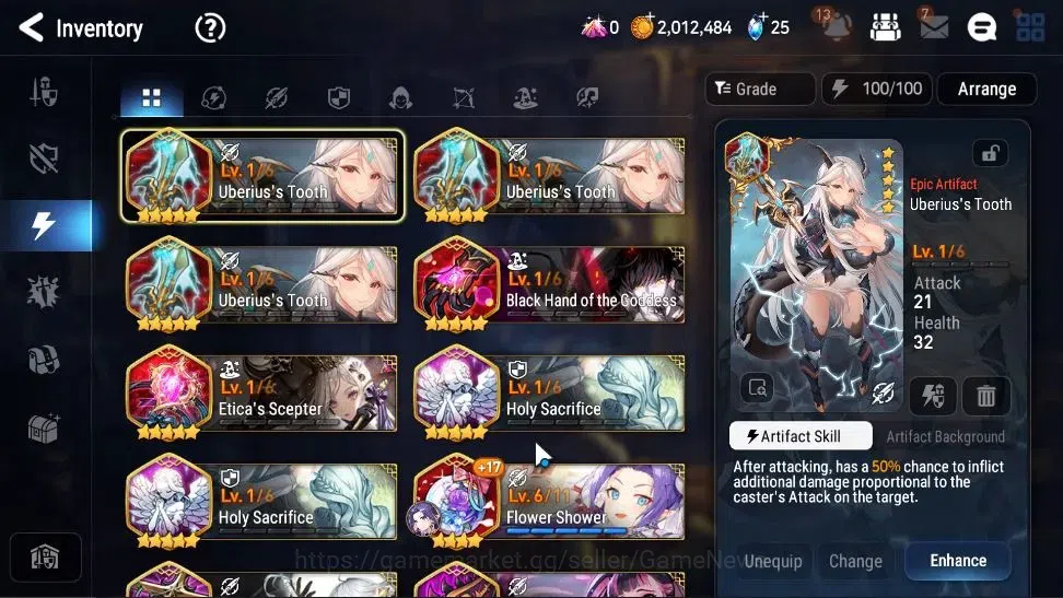 Epic Seven Accounts Starter GLOBAL UnVerif|New Era|2 ML(Bos Arunka,Har Seti)+Tenebria,Iseria,Etc|Poh ON|1,6K Energy+8,5K 15