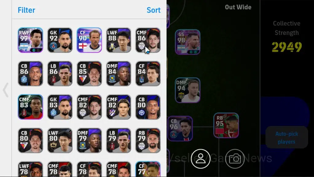 eFootball Accounts Legends & Iconic Players Android|Epic Raul,EdenHazard,Serginho|ShowTime Kevin De Bruyne,SU26 Messi,SU 2
