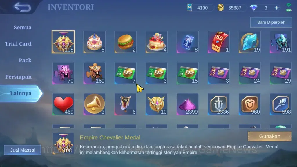 Mobile Legends: Bang Bang Accounts Hero 86|Skin 111|High Glory 69|CC Natalia,LightBor image 17