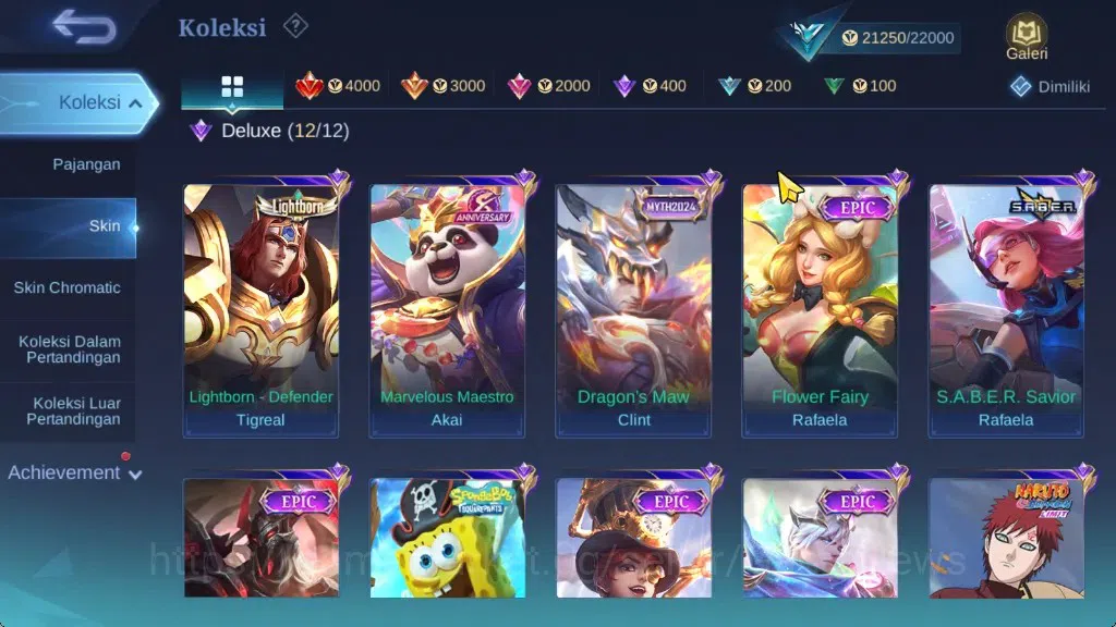 Mobile Legends: Bang Bang Accounts Hero 86|Skin 111|High Glory 69|CC Natalia,LightBor image 7