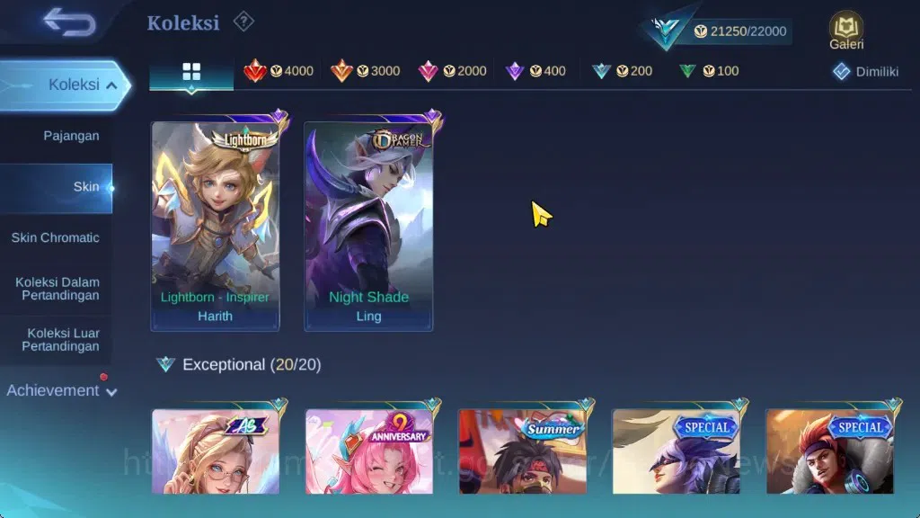 Mobile Legends: Bang Bang Accounts Hero 86|Skin 111|High Glory 69|CC Natalia,LightBor image 9