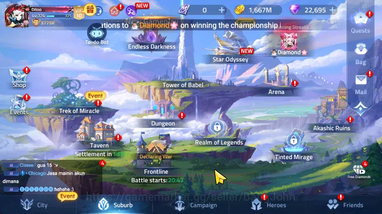 Mobile Legends: Adventure Accounts SERVER 70569 LV 375 POWER 3779M 24 FULL NEXUS 91 A image 12