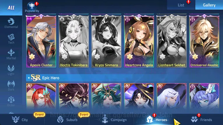Mobile Legends: Adventure Accounts SERVER 70569 LV 375 POWER 3779M 24 FULL NEXUS 91 A image 3