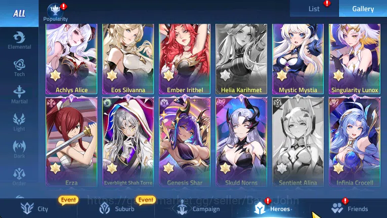 Mobile Legends: Adventure Accounts SERVER 70569 LV 375 POWER 3779M 24 FULL NEXUS 91 A image 4