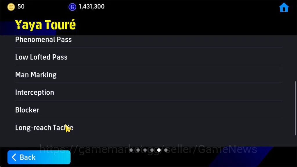 eFootball Accounts Mobile|Yaya toure(Phenom Pass,Long-reach tackle),M image 8