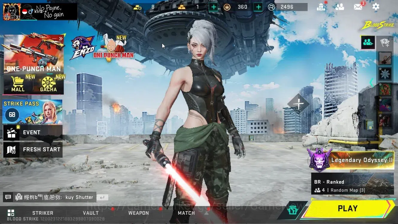 Blood Strike Accounts Collab Skin ASIA|ETERNAL DEagle|Collab 1