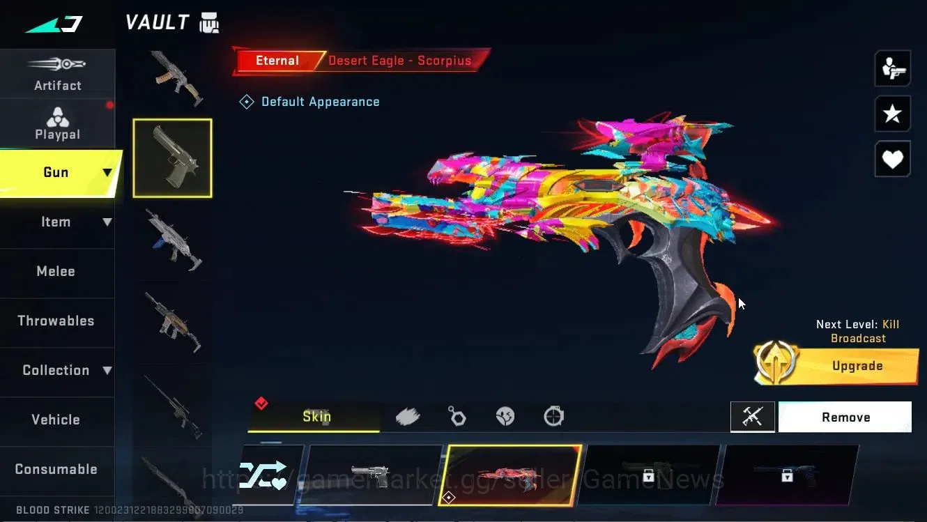 Blood Strike Accounts Collab Skin ASIA|ETERNAL DEagle|Collab 10