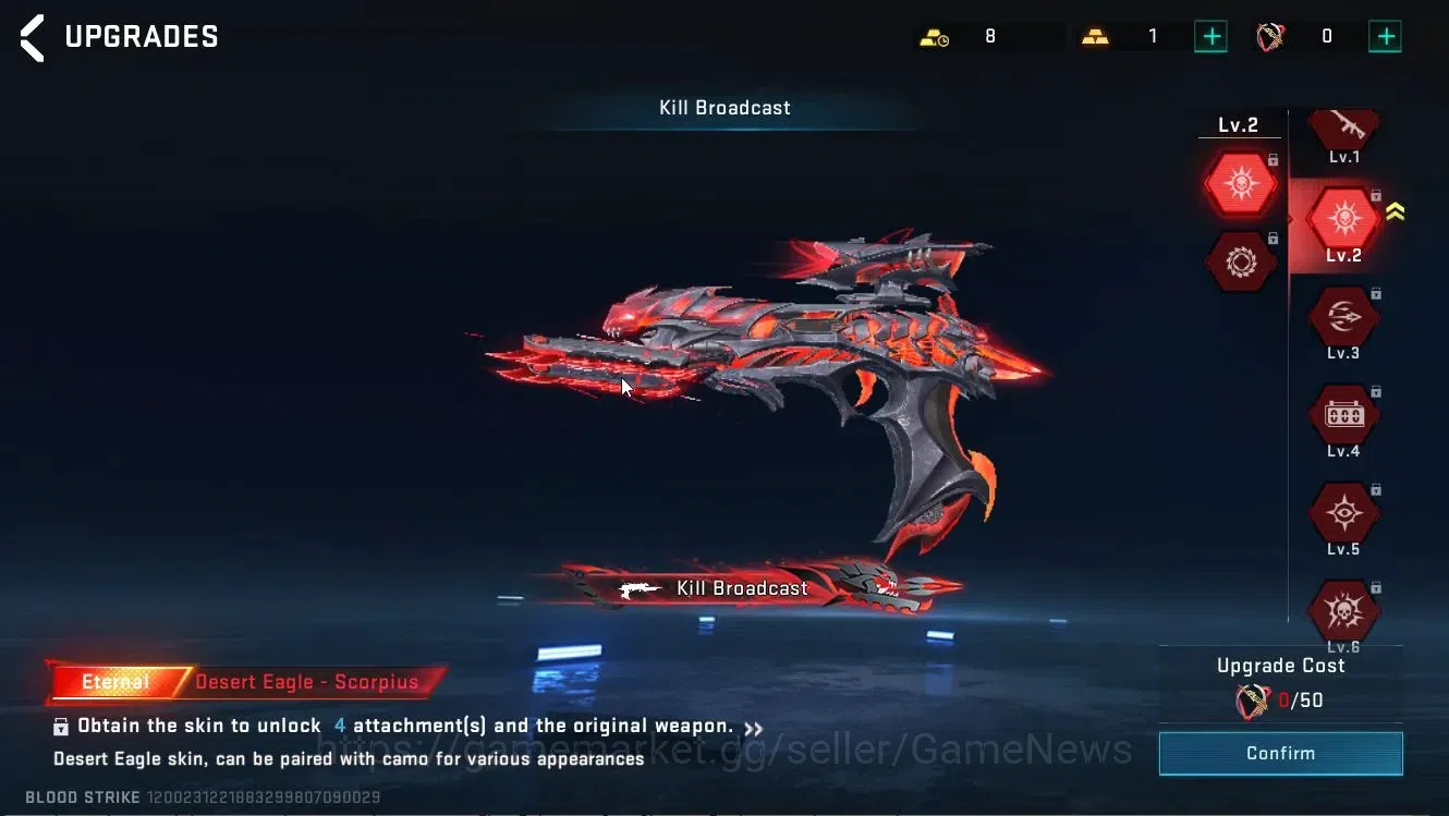 Blood Strike Accounts Collab Skin ASIA|ETERNAL DEagle|Collab 11