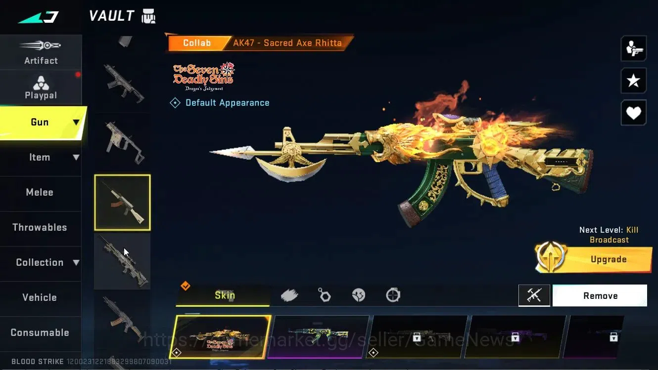 Blood Strike Accounts Collab Skin ASIA|ETERNAL DEagle|Collab 16