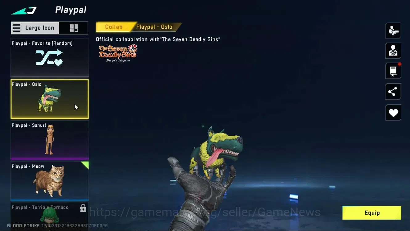 Blood Strike Accounts Collab Skin ASIA|ETERNAL DEagle|Collab 9