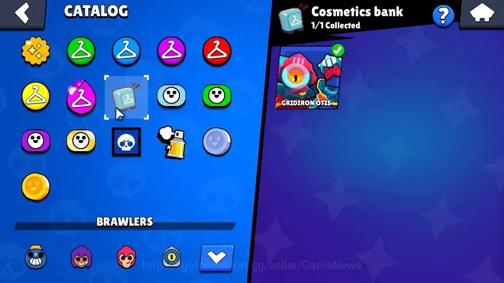 Brawl Stars Accounts 1134 Trophy|18 Brawler 2 Max (Tick,Edgar)|13k Bling |2 Mythic [Gridiron Otis,Tickoyaki] 4 Epic Skins|CN 17