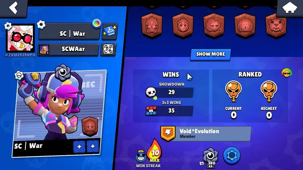 Brawl Stars Accounts 1134 Trophy|18 Brawler 2 Max (Tick,Edgar)|13k Bling |2 Mythic [Gridiron Otis,Tickoyaki] 4 Epic Skins|CN 3