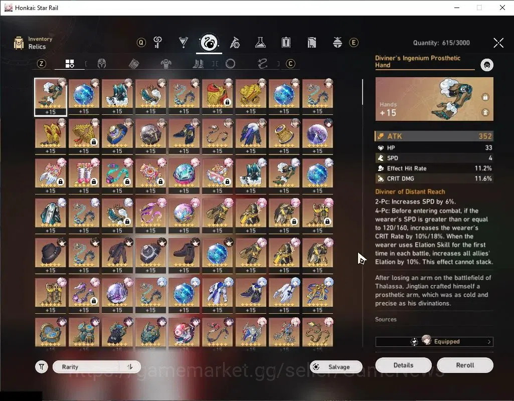 Honkai Star Rail Accounts Asia|TL 70|7 PremTeam|36 Limited|(RobinE1,JingliuE image 15
