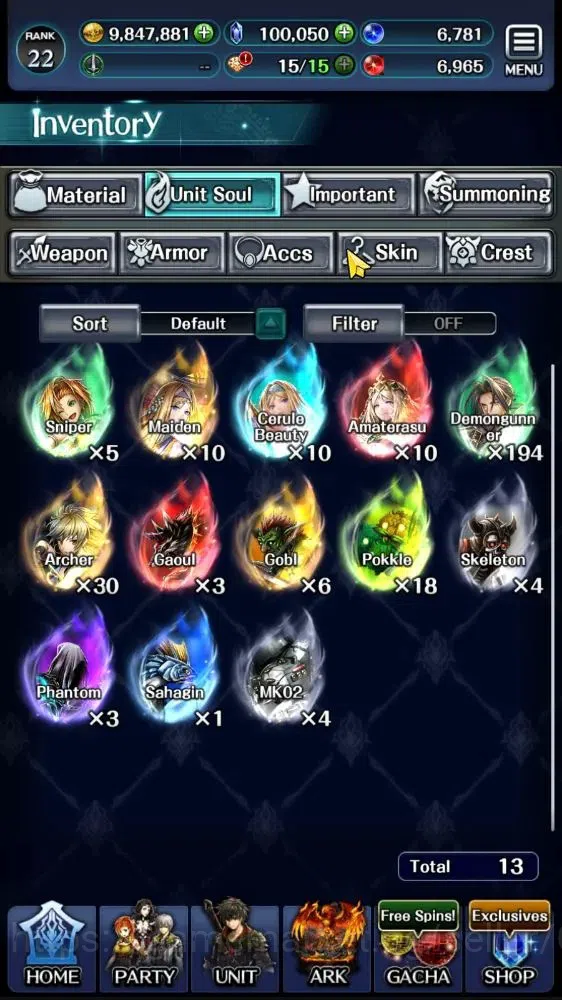 Last Cloudia Accounts GLOBAL|Rank 22|100K Crystal|Top Tier Unit (Goddess image 11