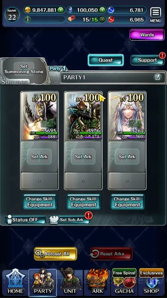 Last Cloudia Accounts GLOBAL|Rank 22|100K Crystal|Top Tier Unit (Goddess image 5