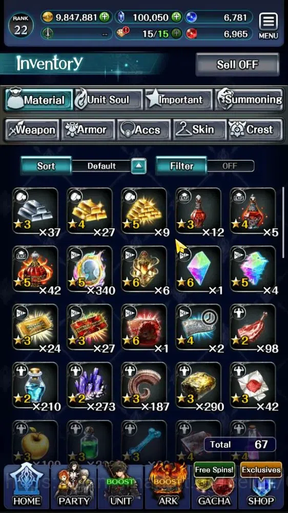 Last Cloudia Accounts GLOBAL|Rank 22|100K Crystal|Top Tier Unit (Goddess image 8