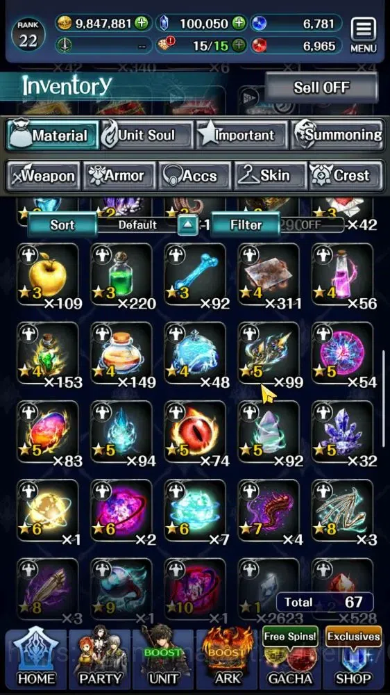 Last Cloudia Accounts GLOBAL|Rank 22|100K Crystal|Top Tier Unit (Goddess image 9