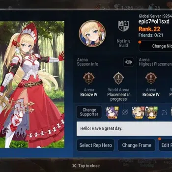 Epic Seven Accounts Limited Hero Global Unverif |2 ML(Straze,WOTM Tenebria)|PoH+Bless ON|Stigma 49K|Gold 1.5M|SS 25|Log