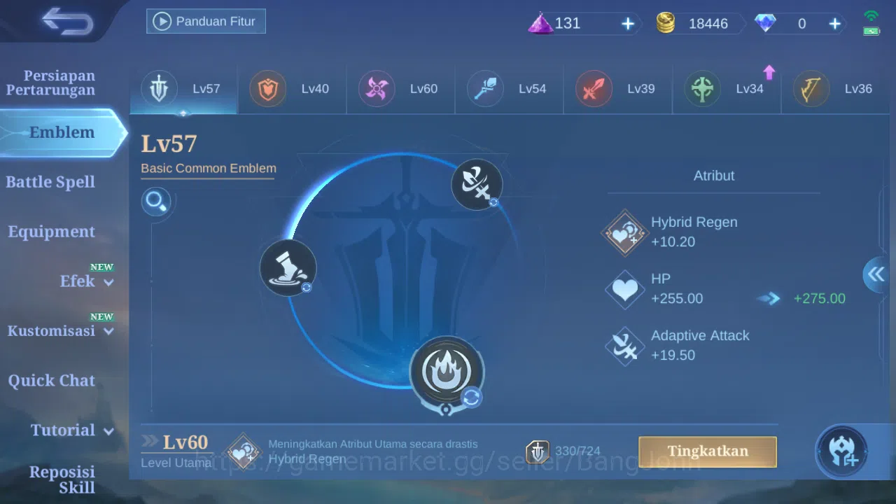 Mobile Legends: Bang Bang Accounts Hero 75 Skin 102 | Luckybox Irithel | KOF Karina | image 4