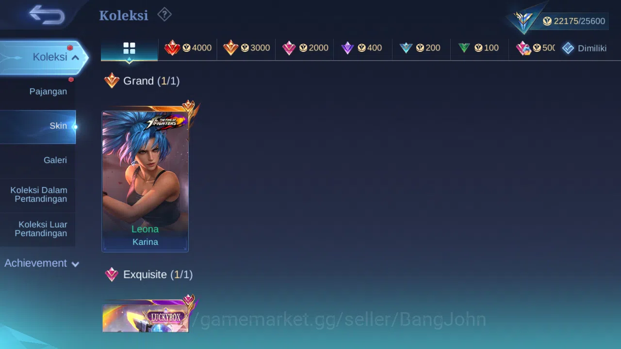 Mobile Legends: Bang Bang Accounts Hero 75 Skin 102 | Luckybox Irithel | KOF Karina | image 9