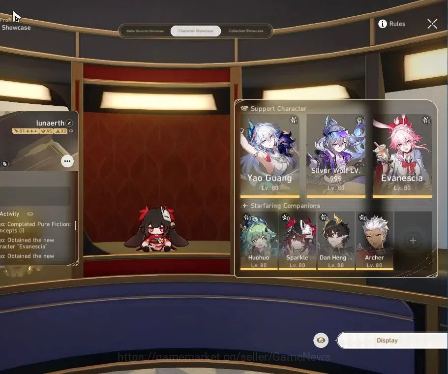 Honkai Star Rail Accounts Asia|TL 66|8 Limited|Yao Guang E1+Sign,Evanescia,S image 2