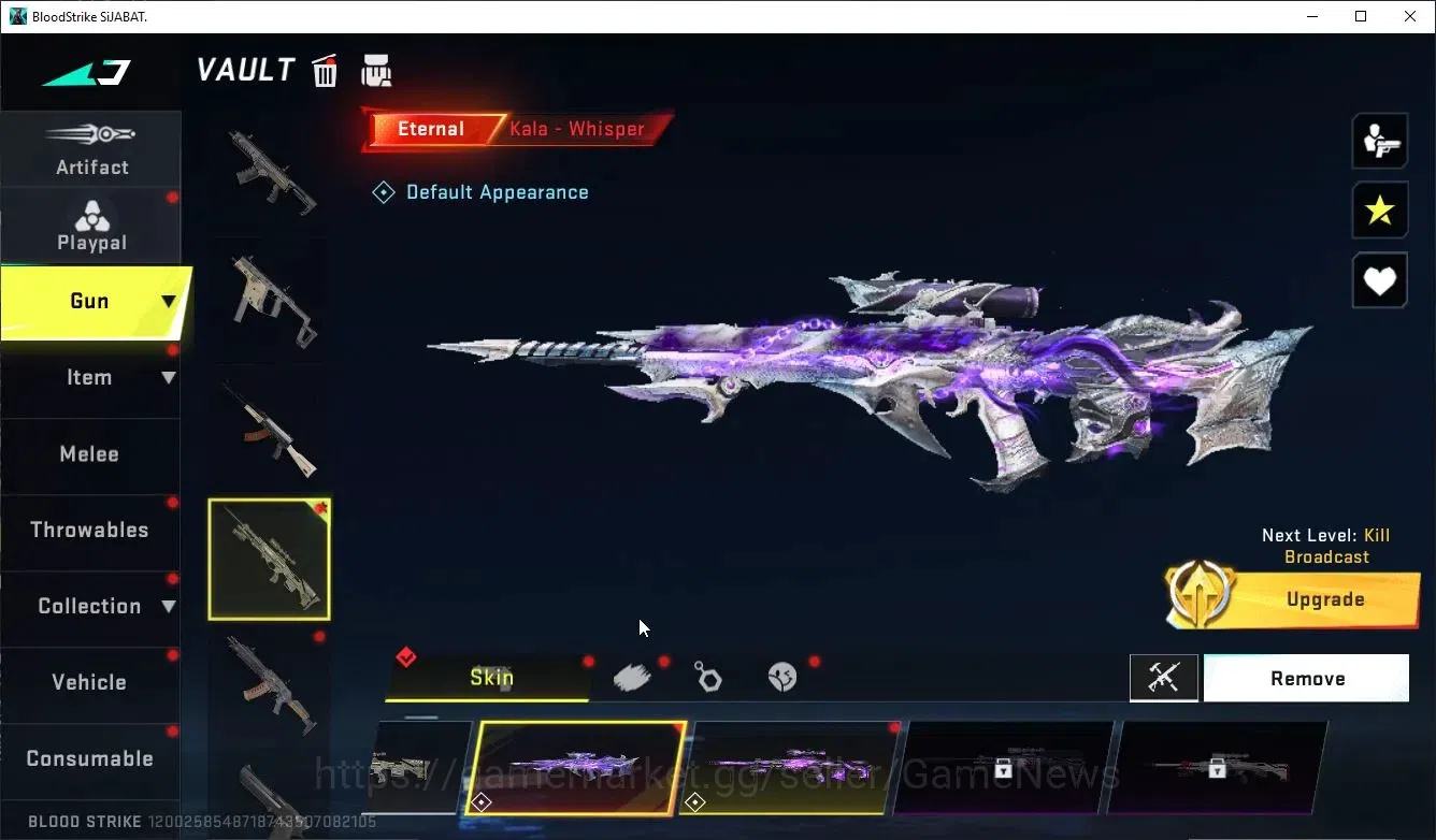 Blood Strike Accounts Others ASIA|ETERNAL Kala-Whisper | 3 Legendary SVD,KALA,M4A1 |NetEase|Check SS(BLS5394) 4