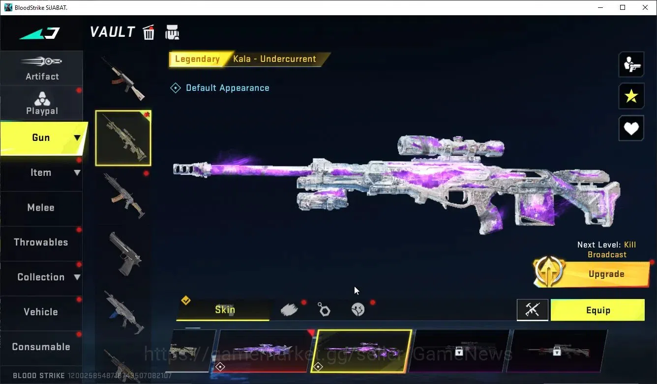 Blood Strike Accounts Others ASIA|ETERNAL Kala-Whisper | 3 Legendary SVD,KALA,M4A1 |NetEase|Check SS(BLS5394) 6