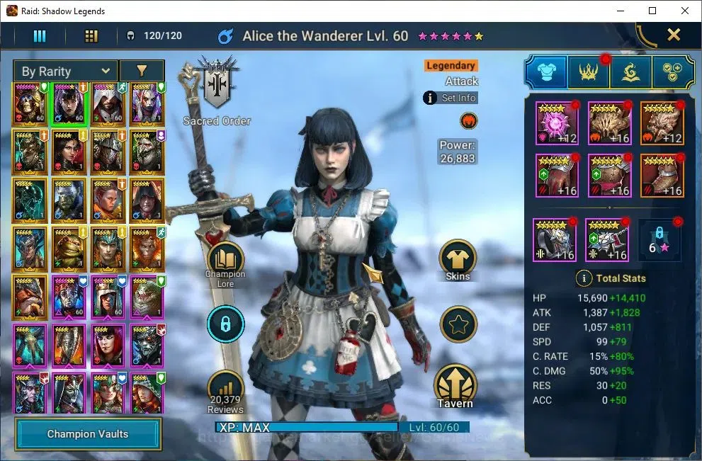 Raid: Shadow Legends Accounts Lv38 730 Power|14 Legendary(DeathKnight,Alice,Ezio image 4