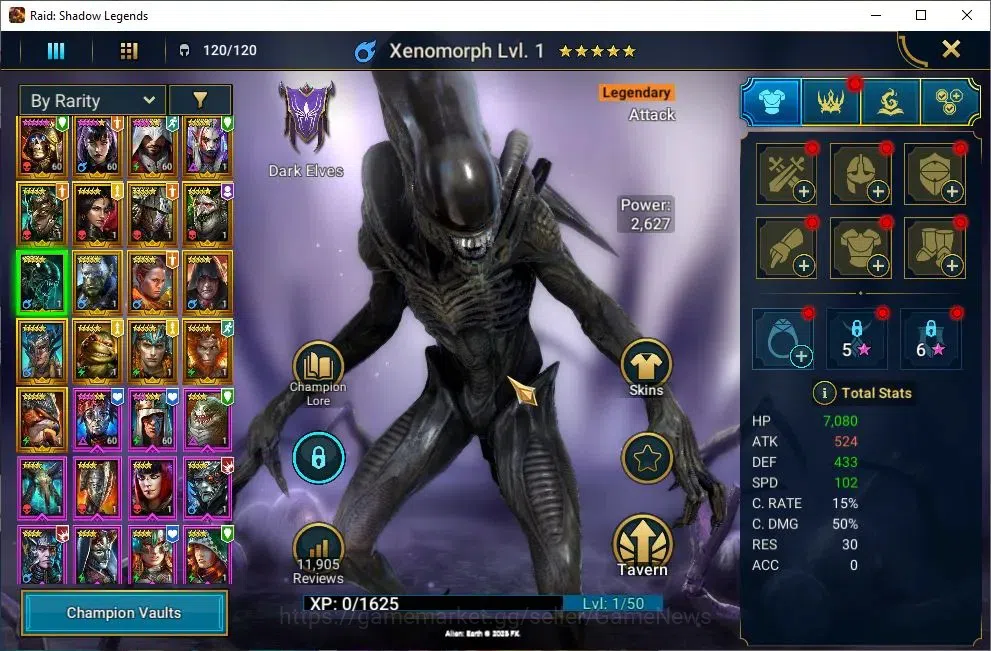 Raid: Shadow Legends Accounts Lv38 730 Power|14 Legendary(DeathKnight,Alice,Ezio image 8